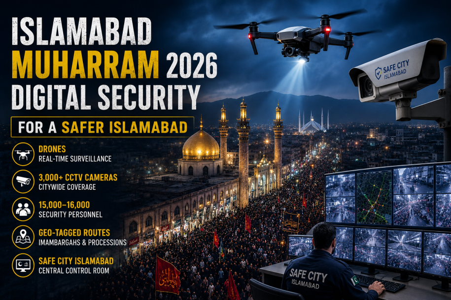 Islamabad to Monitor Muharram Gatherings with Drones and 3,000 CCTV Cameras in 2026