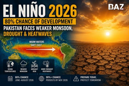 El Niño 2026: 80% Chance of Development Raises Pakistan Monsoon and Drought Concerns