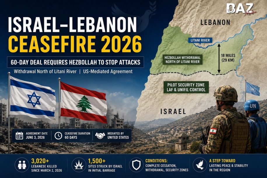 Israel-Lebanon Ceasefire 2026: 60-Day Deal Requires Hezbollah Withdrawal and End to Attacks