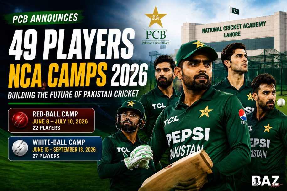 PCB 49 Players NCA Camps 2026: Breakdown of Red-Ball & White-Ball Squads