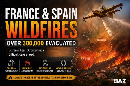 France and Spain Wildfires 2026: Over 300,000 Evacuated as Europe Faces Extreme Heat Crisis