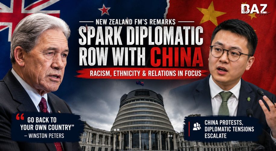 New Zealand FM Winston Peters’ “Go Back to Your Own Country” Remark Sparks Diplomatic Row With China