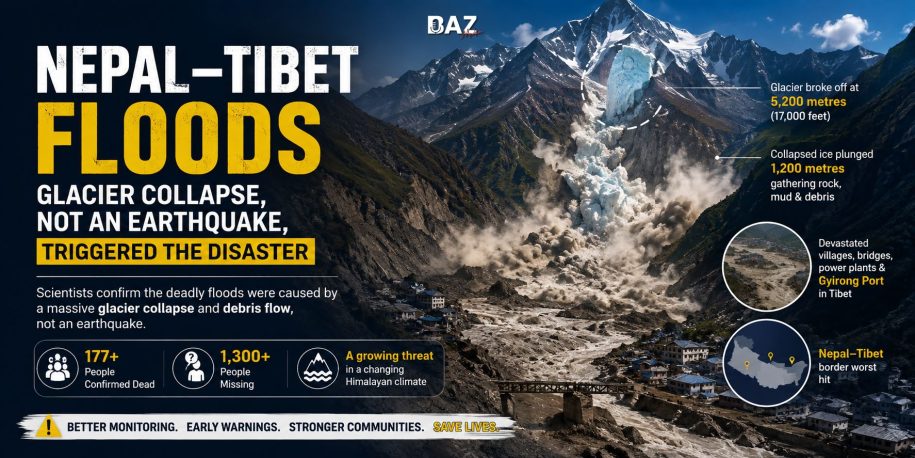 Nepal-Tibet Floods: Glacier Collapse, Not an Earthquake, Triggered the Deadly Disaster