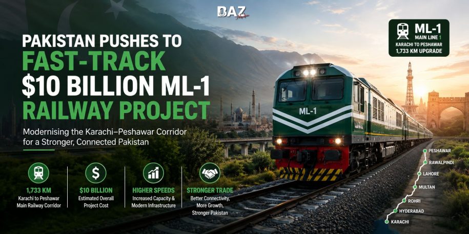 Pakistan Pushes for Early Groundbreaking of $10 Billion ML-1 Railway Project