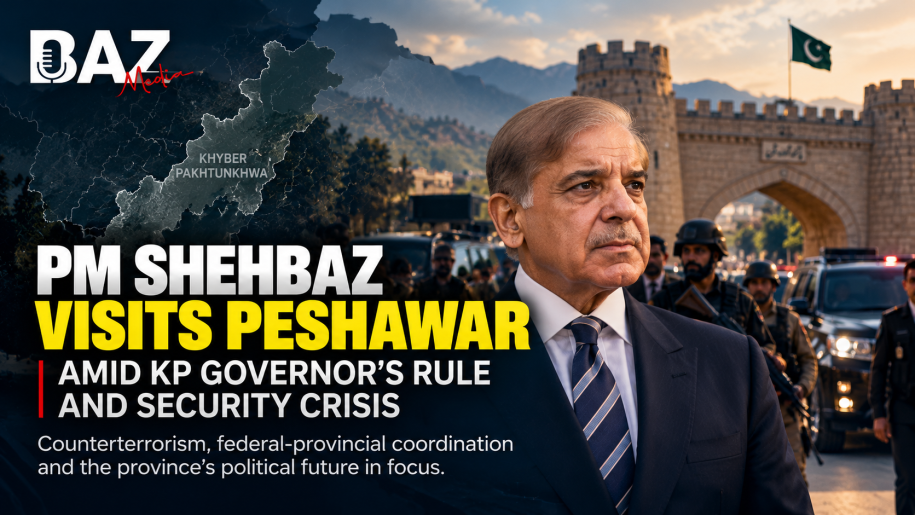 PM Shehbaz Visits Peshawar Amid KP Governor’s Rule and Security Crisis